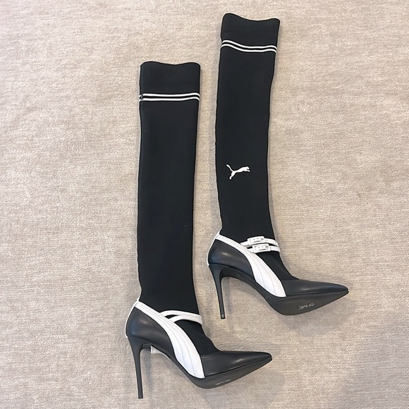 COPY - Puma x Fenty Knitted High Mary Jane Womens Heeled boots - Picture 5 of 10